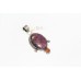 Pendant 925 Sterling Silver Natural Cabochon carnelian ruby gem stone A 119